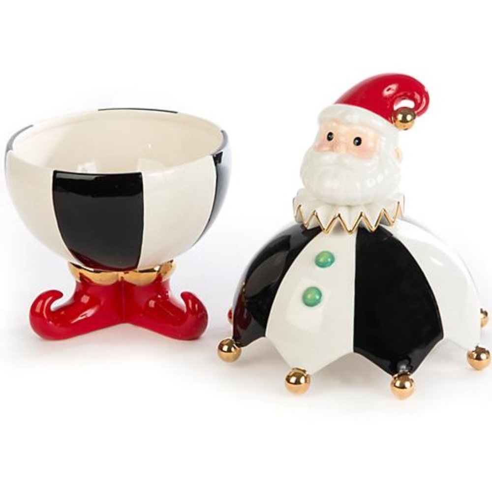 Mackenzie-Childs-Santa Lidded Serving Dish - Picture 3 of 6